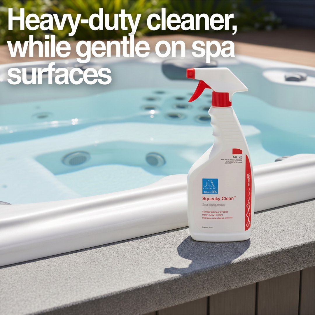cleaner for hot tub shell 