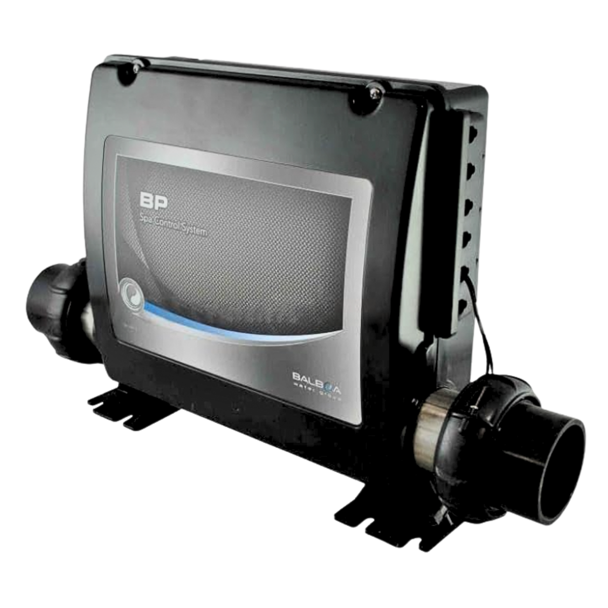 Balboa Water Group BP Series spa control pack showing electronic control box with integrated 3kW water heater
