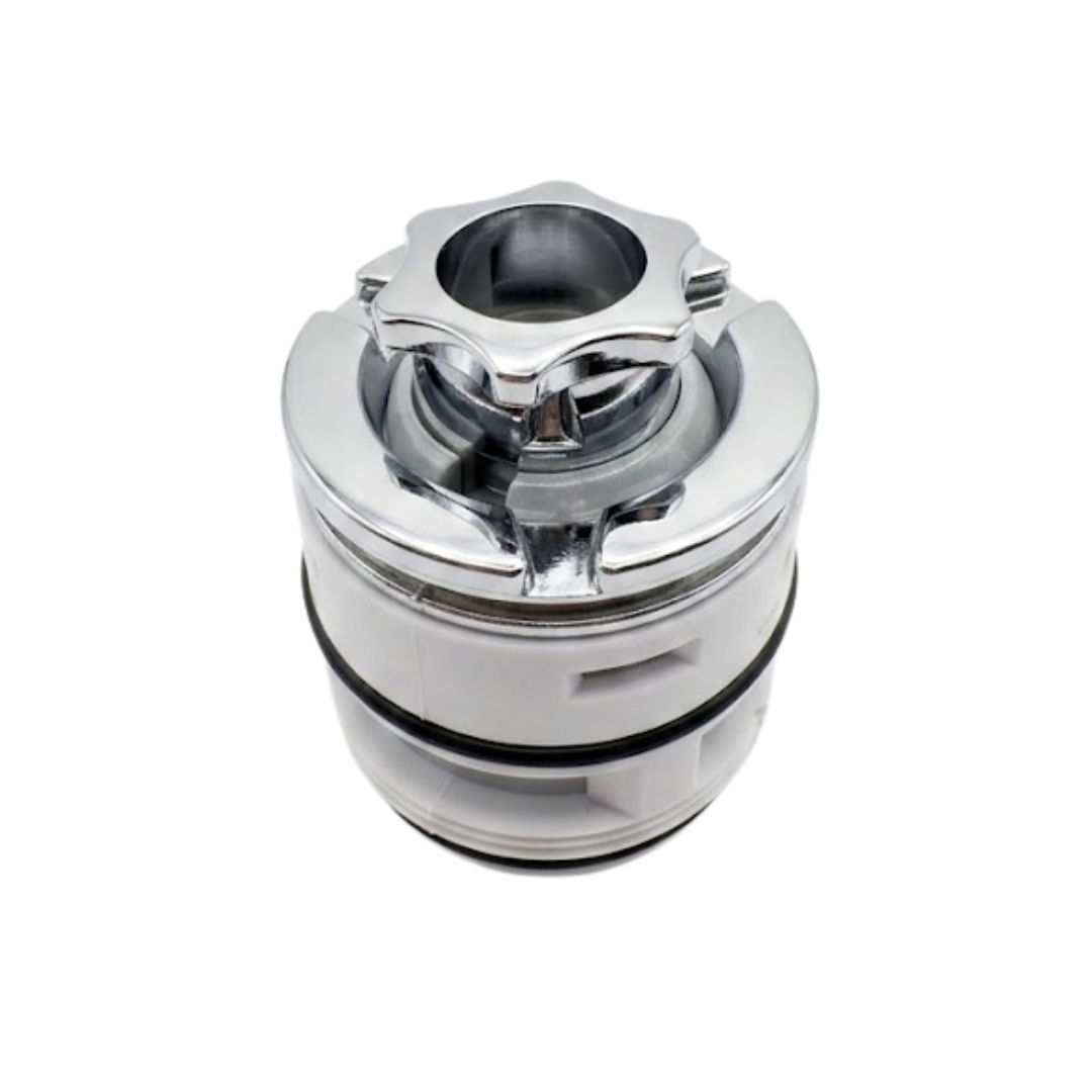 Chrome directional internal spa jet eyeball assembly replacement insert for hot tub hydrotherapy jet.