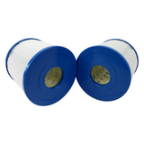 Two 10401000 C40 Magnum replacement filter cartridges showing the blue open end caps with molded text reading MADE IN NEW ZEALAND