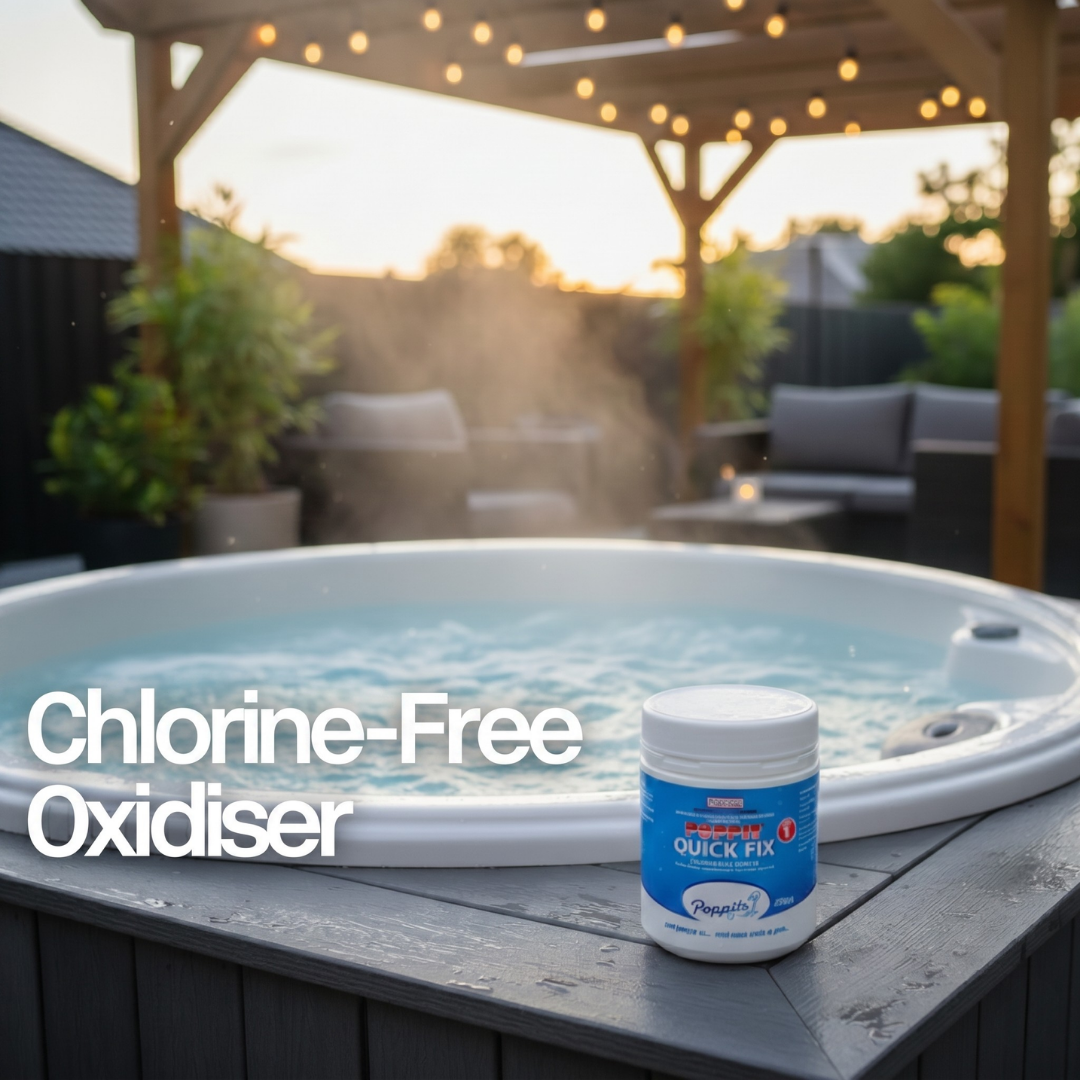 oxidiser for hot tubs to eliminate organic contaminants