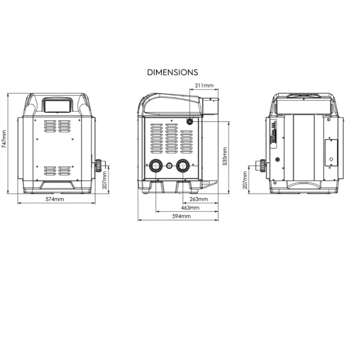 ICI 200C ULPG Pool Heater
