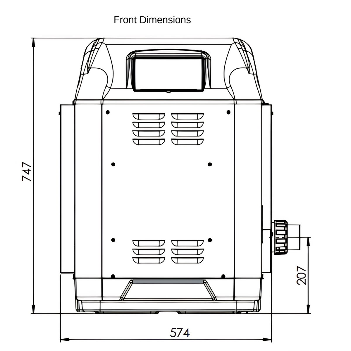 ICI 200C ULPG Pool Heater