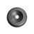 A top down overhead face view of a dark graphite grey 2 inch Artesian Spas diverter valve replacement cap showing the textured round bezel trim and recessed center with stem hole