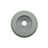 A top down overhead face view of a grey 2 inch Artesian Spas diverter valve replacement cap showing the textured round trim bezel and recessed center with stem hole