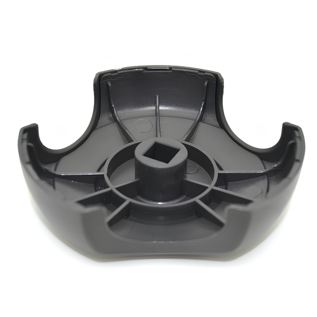 Underside view of an Artesian Spas 2-inch hot tub diverter valve replacement knob (OP08-1360-52C) showing the internal square stem attachment and support ribs on a white background.