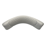 Artesian Spas Island series replacement wrap headrest pillow in charcoal gray with textured wavy pattern.