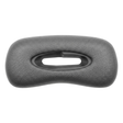 Artesian Spas Platinum Elite series replacement 11-inch headrest pillow in dark charcoal gray featuring an oval central cutout design.
