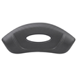 Artesian Spas Platinum Elite Lounge series replacement 16-inch headrest pillow in dark charcoal gray featuring an oval central cutout design.