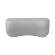 Artesian Spas South Seas Lounge series replacement hot tub headrest pillow in light gray, featuring a smooth textured finish and curved ergonomic design.