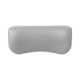 Artesian Spas South Seas Lounge series replacement hot tub headrest pillow in light gray, featuring a smooth textured finish and curved ergonomic design.