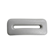 Artesian Spas South Seas and Tropic Seas series replacement 8-inch waterfall headrest pillow in light gray with a central horizontal slot design.