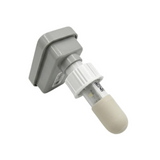 Rear angle view of AstralPool Halo Bluetooth pH Probe Acid Sensor showing white lock collar and sensor tip