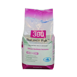 A 2kg bag of BioGuard Balance Pak 300 Calcium Hardness Increaser, a calcium chloride pool balancer used to prevent pool surface etching and metal equipment corrosion.