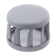 Classic grey plastic CMP filter safety vane weir replacement cap with molded vertical grates for hot tub and spa skimmer assemblies.