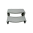 Light grey two-tier plastic Confer Plastics Handi-Step portable spa and hot tub entry stairs featuring curved anti-slip tread grooves.