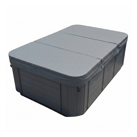 Heavy-duty large custom-made swim spa hard cover, over 2350mm, shown isolated on a white background.