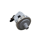 Tecmark style pressure switch for a Davey Eco Spa salt chlorinator system, featuring an adjustable grey plastic housing with an "increase PSI" arrow and a plastic threaded fitting.