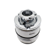 Chrome directional internal spa jet eyeball assembly replacement insert for hot tub hydrotherapy jet.