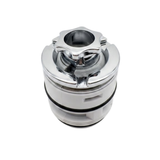 Chrome directional internal spa jet eyeball assembly replacement insert for hot tub hydrotherapy jet.