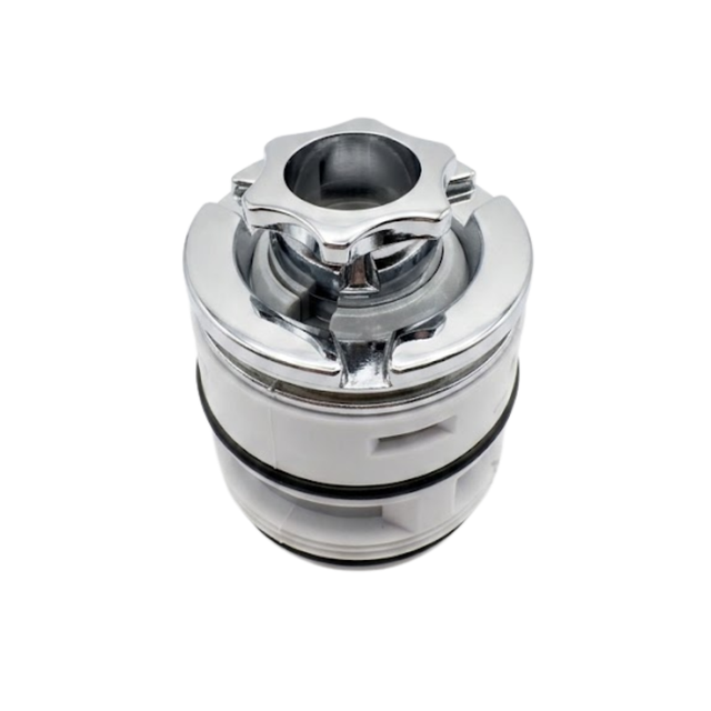 Chrome directional internal spa jet eyeball assembly replacement insert for hot tub hydrotherapy jet.