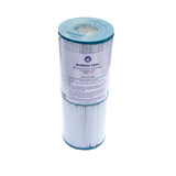 Full retail packaging view of an Endless Spas replacement cartridge set suitable for DSF50 hot tubs wrapped in clear plastic with a printed instruction label