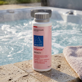 BioGuard SPA Defence chemical is used to prevent and control scale and staining in a hot tub.