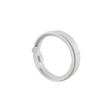 Three-quarter angled view of a light grey plastic adapter ring for a HydroAir adjustable VSR spa jet, showing inner mounting tabs and alignment ridge.