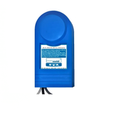 Front view of a blue Madimack MJ Box Multi Heater Switch Integrate pump controller unit showing the wiring cables extending out from the bottom base and the product integration sticker label.