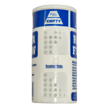 Rota Flow spa sanitizer dispenser showing the erosion rate adjustment dial window and mesh chemical flow vents.