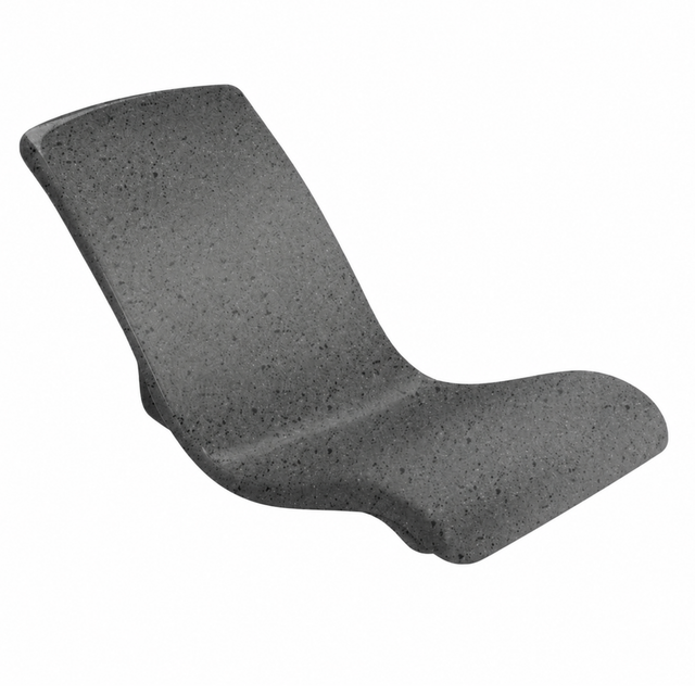 S.R. Smith Destination Series in-pool rocking lounge chair in Starry Night dark grey speckled composite material isolated on a white background.