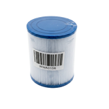 A plastic-wrapped washable JFC25 replacement cartridge filter featuring a retail barcode sticker with the part number WWA0156, FC-FBD107